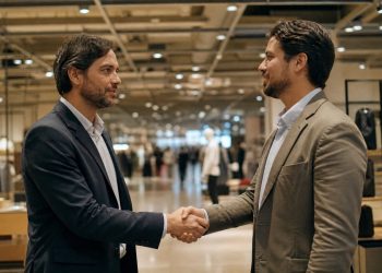 Locatário e sublocatário assinando contrato de sublocação comercial com a autorização escrita do locador sobre a mesa em escritório de Belo Horizonte